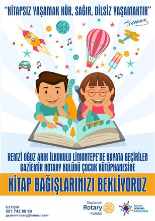 Gaziemir RK Kitap Bağışı Kampanyasına Rotaractörler Destek Verdi